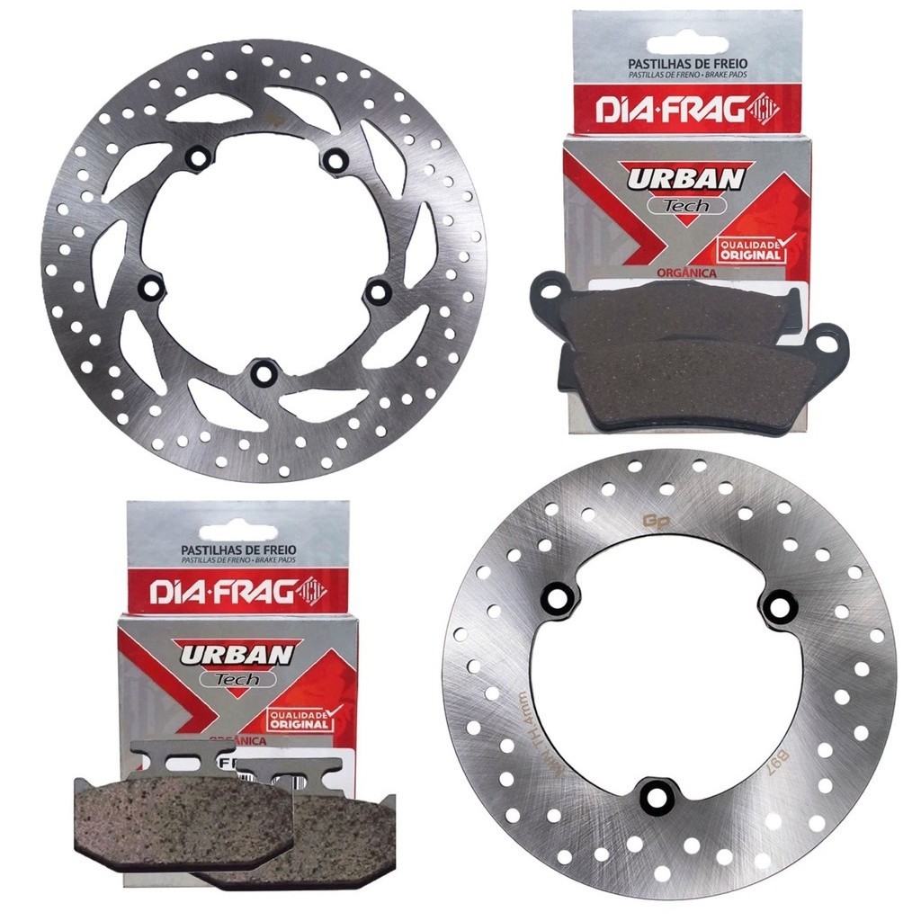 Kit Discos de Freio Fz15 150 Abs 2023-2026 + Pastilhas Diafrag em Oferta na Shopee