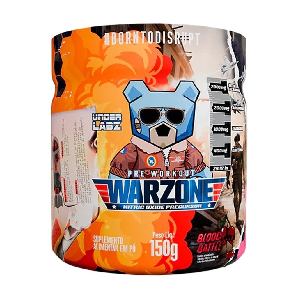 Pré Treino Warzone Sabor Blood Battle 150g Under Labz