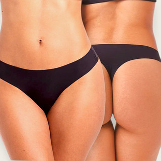 Kit 5 Calcinhas Tanga Corte A Laser Fio Duplo Kit Calcinha Feminina Fio Sem Costura