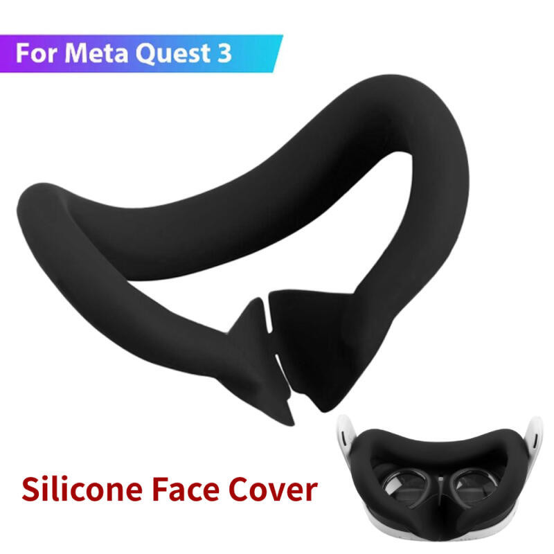 Capa De Silicone De Substituição Para O Fone De Ouvido Meta Quest 3 VR Interface Facial Máscara À Prova De Suor Acessórios em Oferta na Shopee
