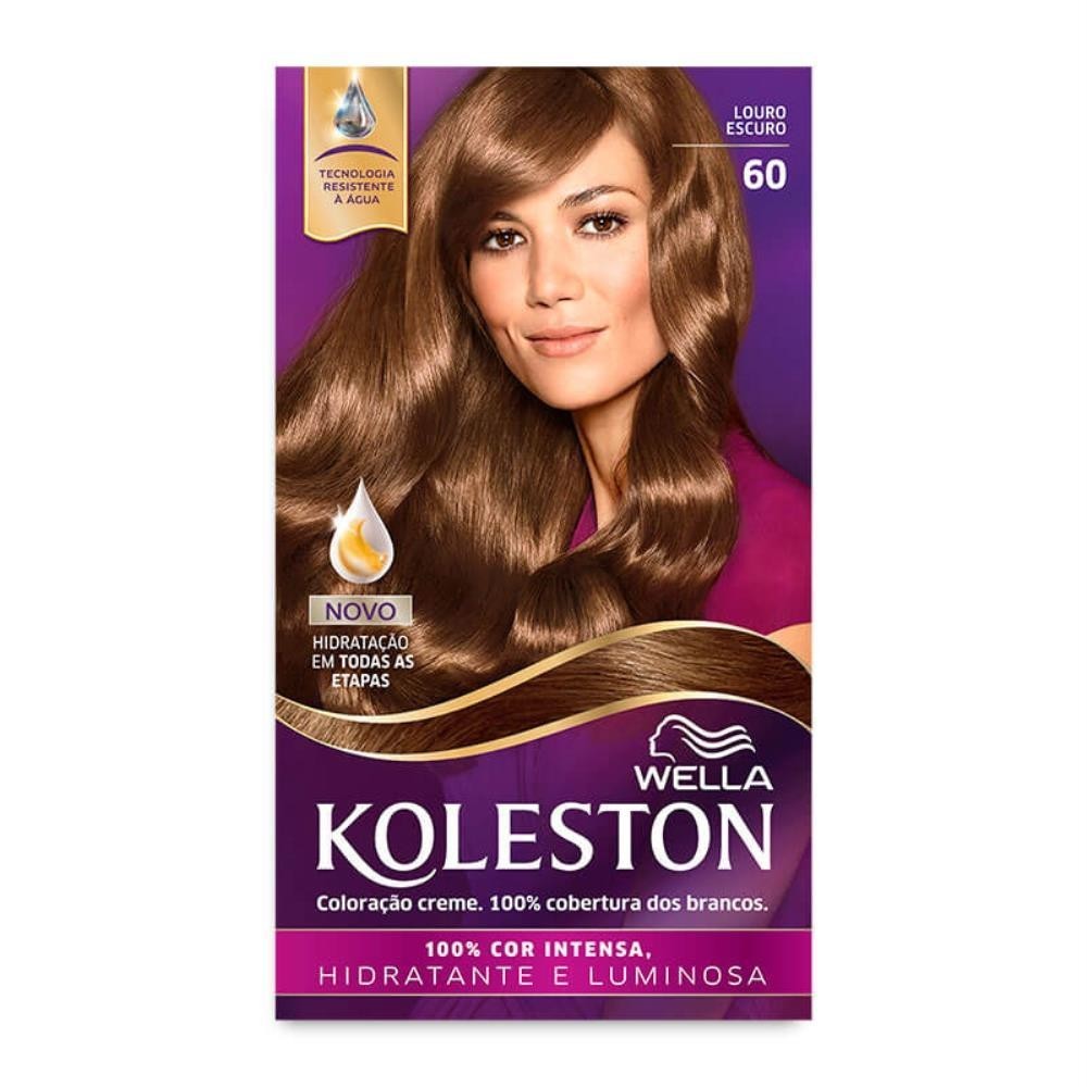 KOLESTON WELLA TINTURA LOURO ESCURO 60 em Oferta na Shopee