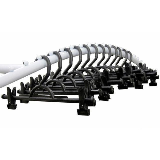 10 Cabides Adulto Branco Cinza Prata Rose Cristal Acrílico Plástico Calça Bermuda Saia Shorts + 20 Presilhas Preto em Oferta na Shopee