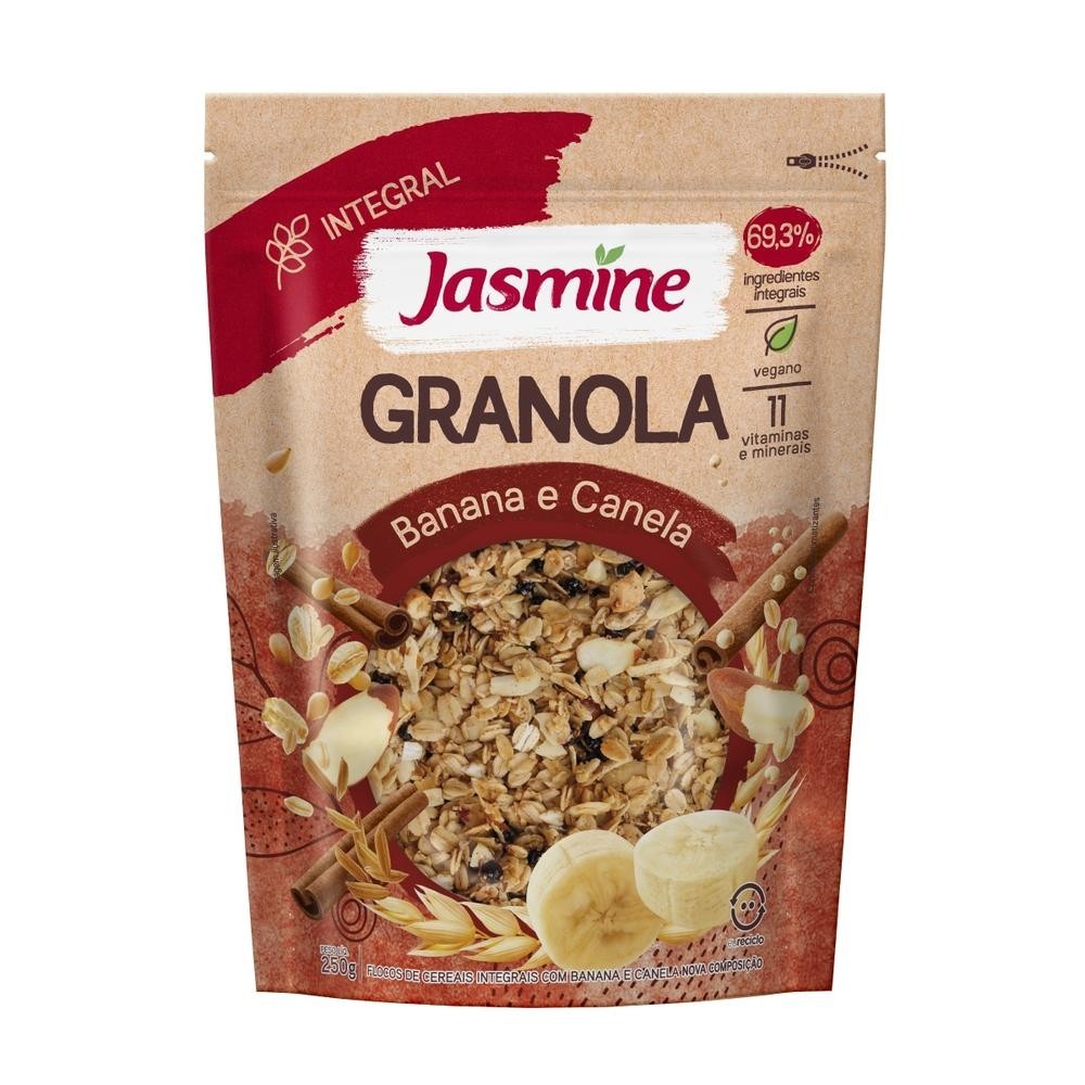 Jasmine Granola Banana E Canela Integral 250G em Oferta na Shopee