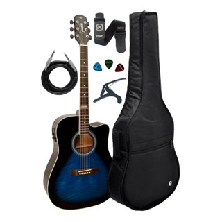 Violão Giannini Gf1d Dbb Folk Elétrico Capa Luxo Acessorios em Oferta na Shopee