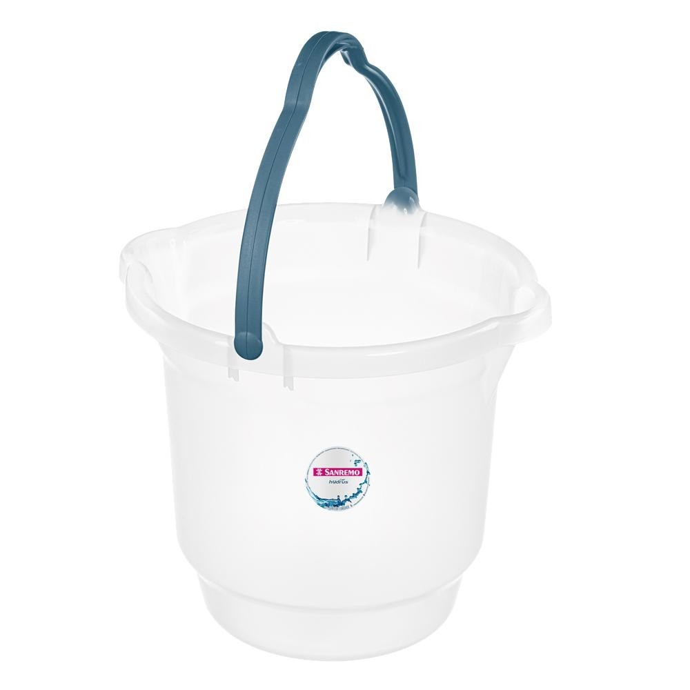 Balde Plástico Sanremo 15 Litros Branco - 250 em Oferta na Shopee
