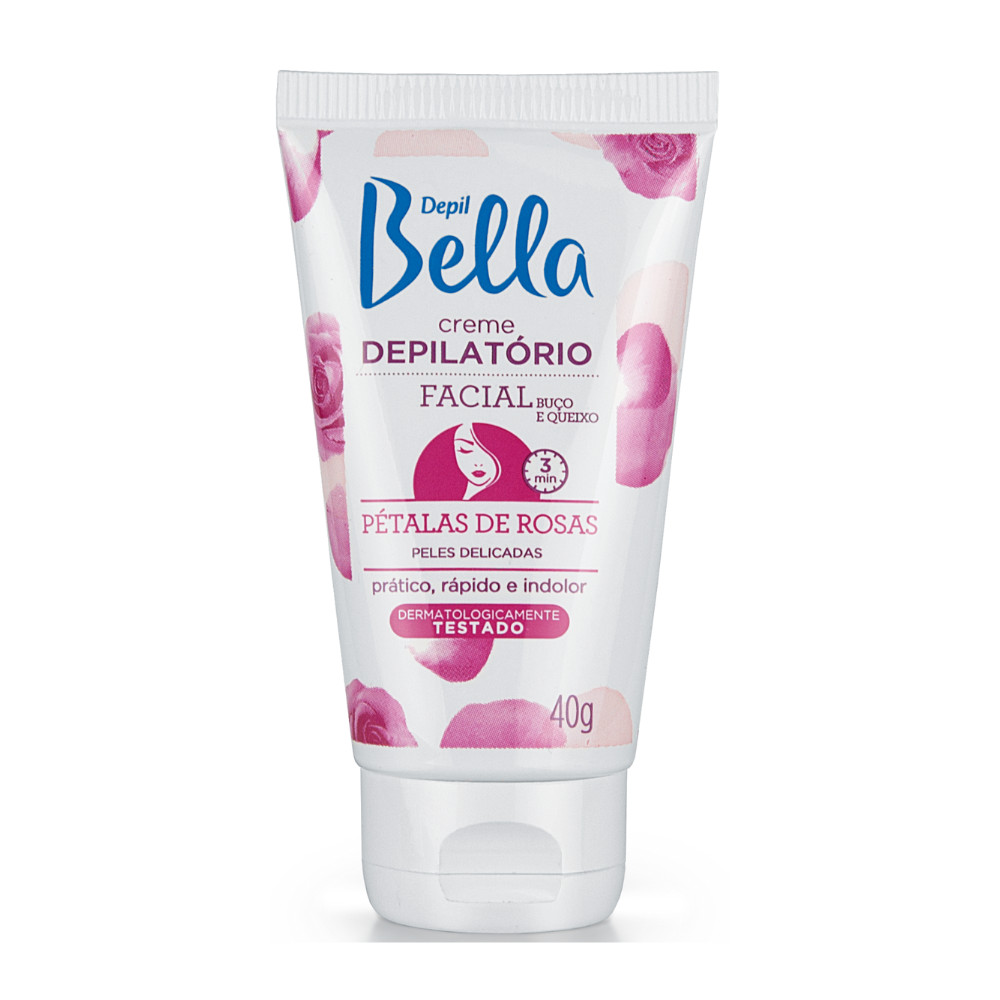 Creme Depilatório Facial Buço Pétalas Rosas Depil Bella 40g