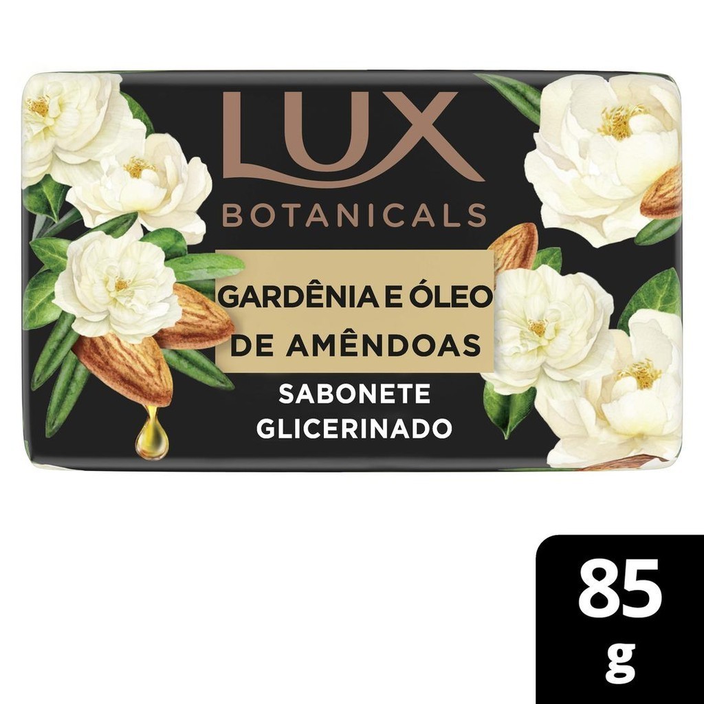 Sabonete em Barra Lux Botanicals Glicerinado Gardênia e Óleo de Amêndoas 85g em Oferta na Shopee
