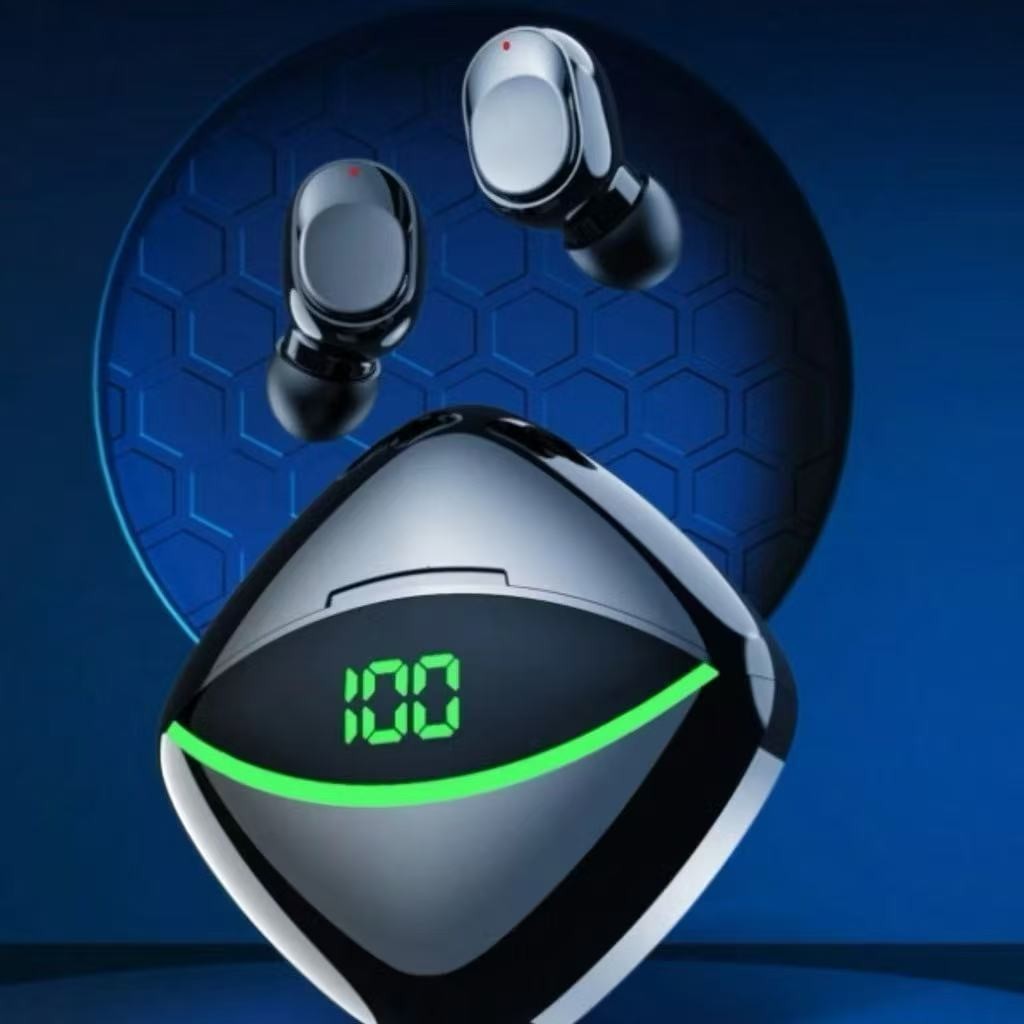 Y-O ne-TWS Fones de ouvido Bluetooth sem fio, esporte, Smart Display, microfone, V5.3