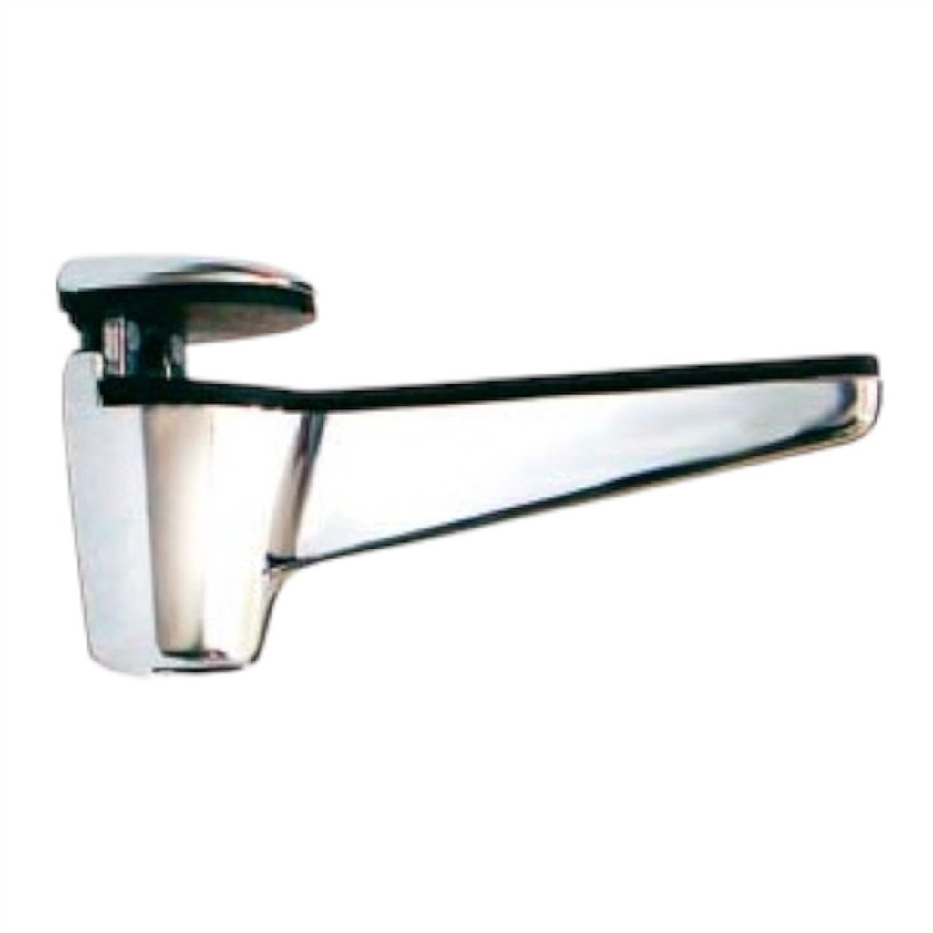 (2pçs) Suporte Fênix Metal Zamak Cromado P/ Prateleira Vidro