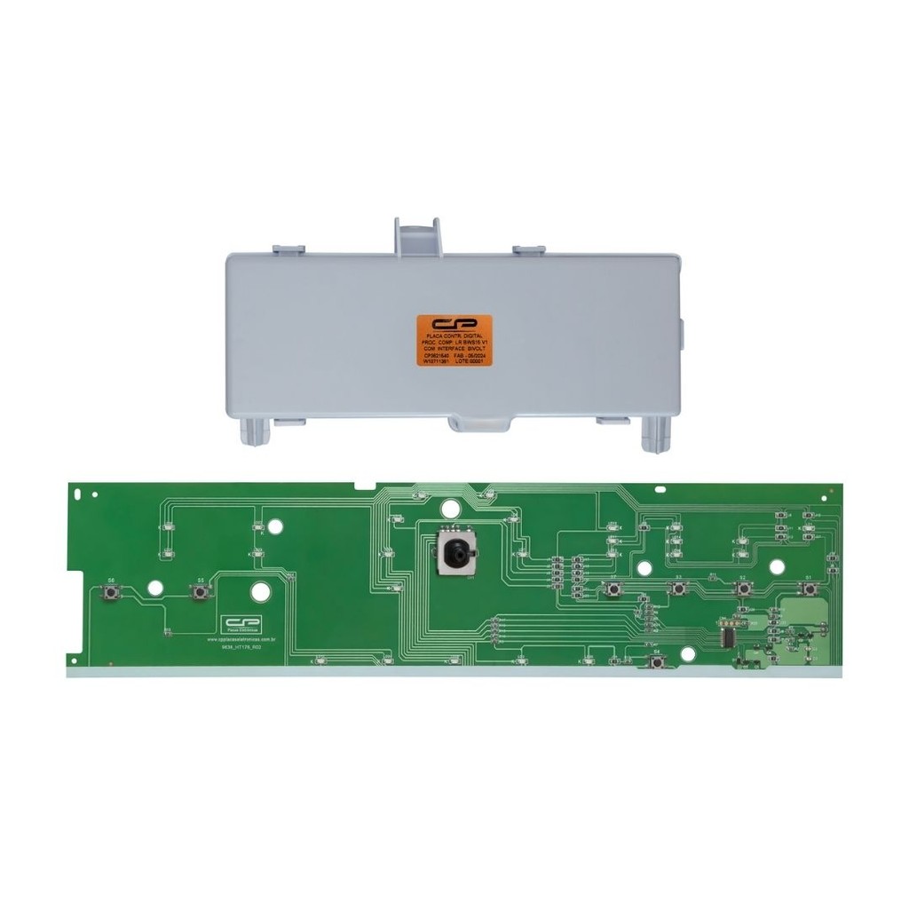 Kit Placas Interface Potência Para Lavadoras de Roupas Brastemp 15 Kg Modelo BWS15 V1 Bivolt