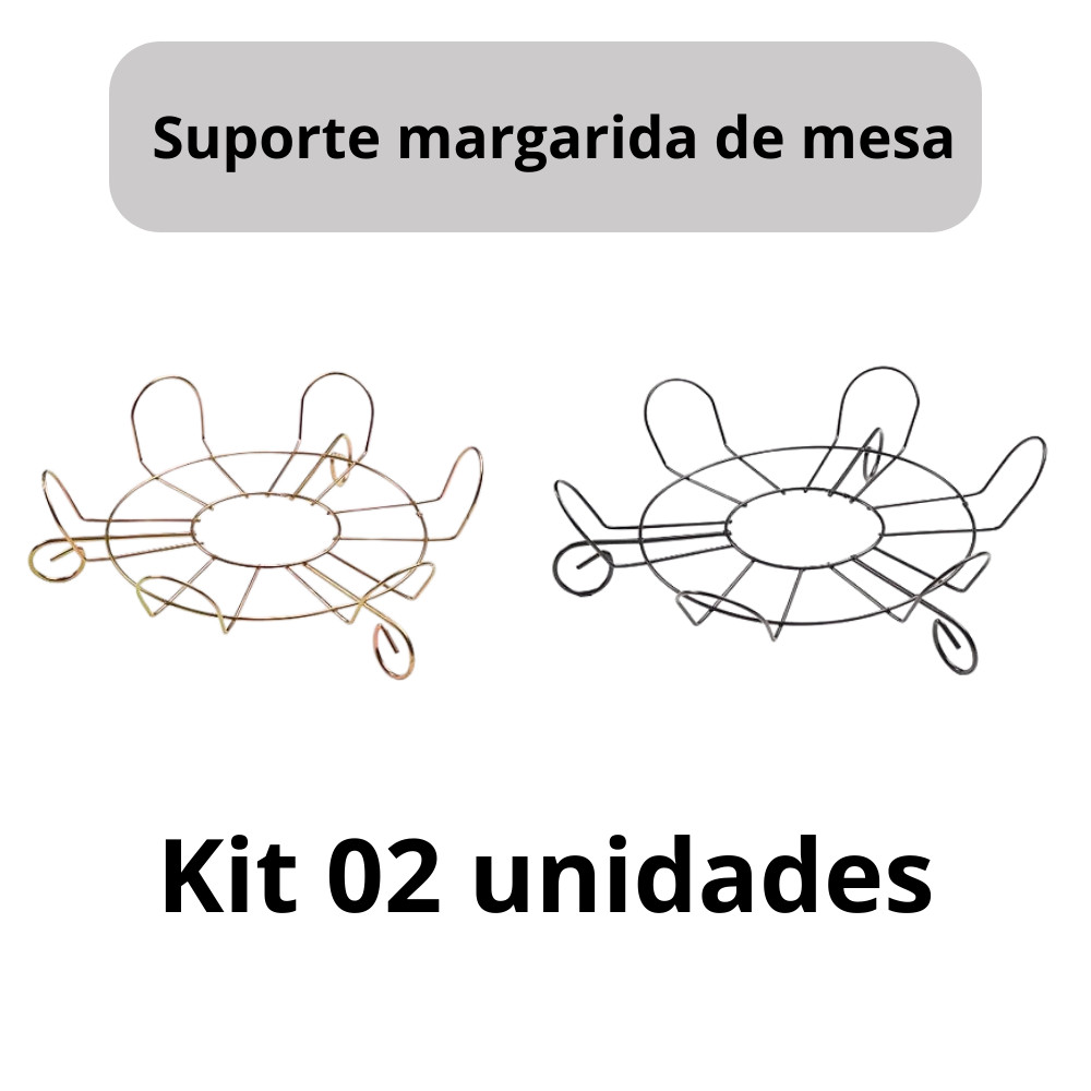 Kit 02 Suportes Margarida de mesa para vaso de plantas em Oferta na Shopee
