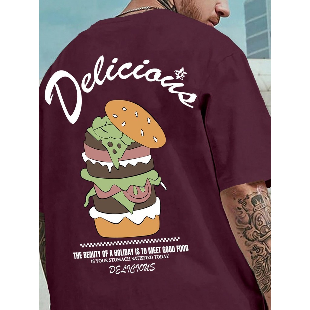 Blusa Masculina Estampada Minimalista Aesthetic Camiseta Delicious The Beauty Oversized Life Style