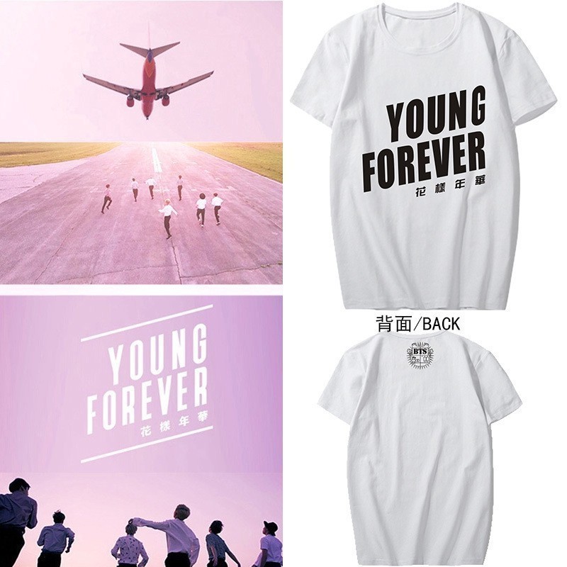 Camiseta T-shirt Unissex Algodão Kpop Young Forever sweatshirt lançamento