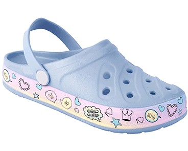 Babuche Infantil EVA Soft WorldColors - Azul