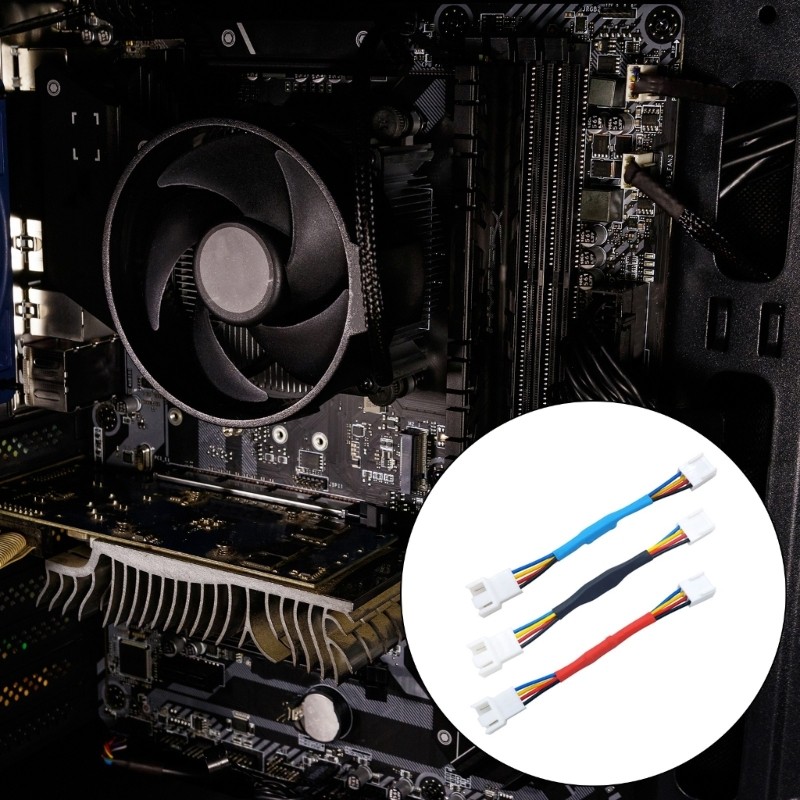 4 Pinos PWM CPU Ventilador Fio Conectores Adaptador Computador Extensão Alimentação Acessórios Substituição