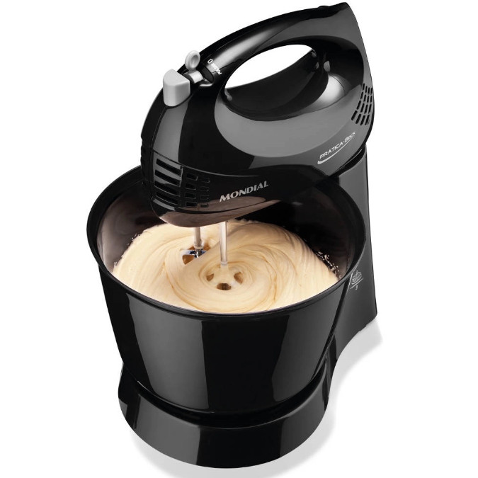 BATEDEIRA PORTATIL MONDIAL 150W 3 VELOCIDADES  preto 220V