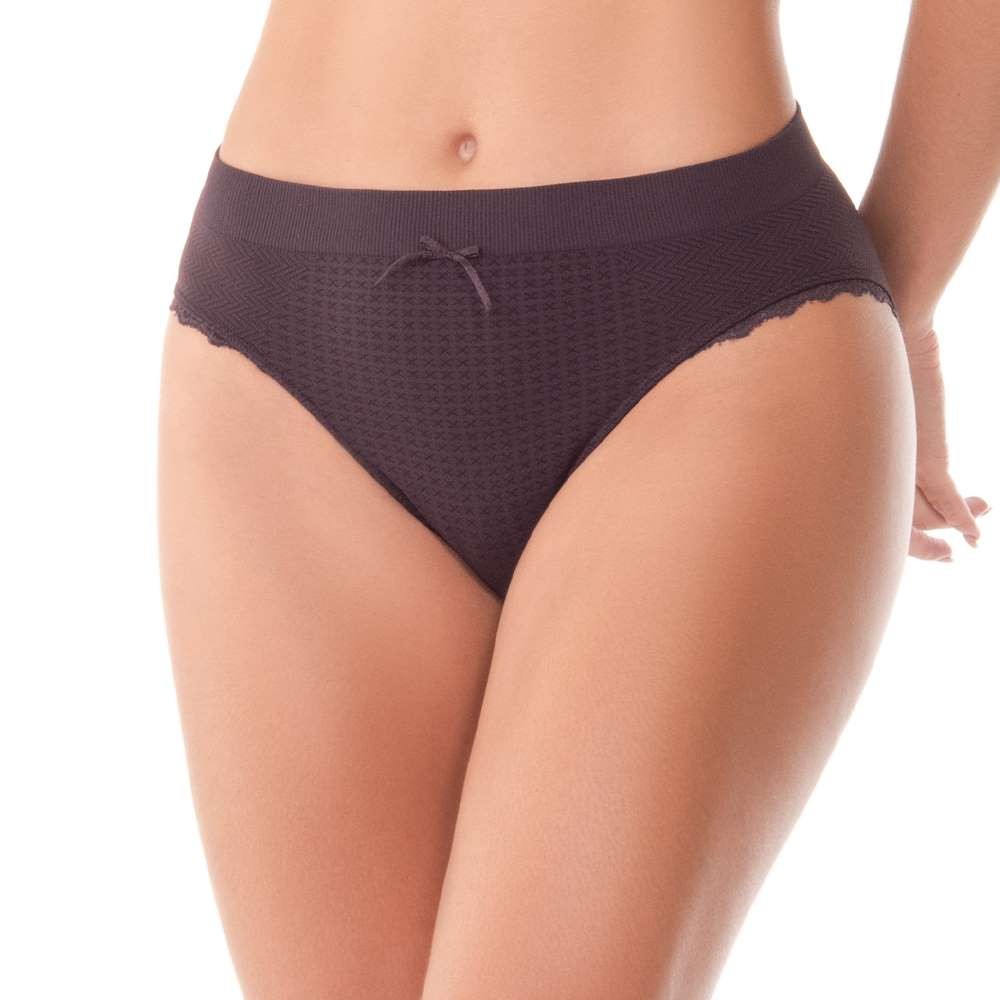Calcinha Anatômica Jacquard Açai Com Renda Lateral Sem Costura em Oferta na Shopee