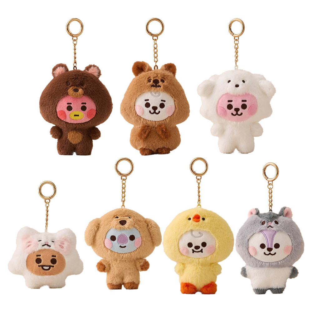 Kpop Ídolo TATA COOKY CHIMMY Bebê Zoológico Série Boneca De Pelúcia Bonito Dos Desenhos Animados Saco Pingente Presente em Oferta na Shopee