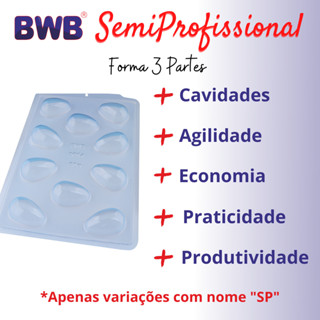 Forma Ovo Páscoa Semiprofissional 3 Partes Silicone Chocolate 50/100/150/250/350/500/750g suporte em Oferta na Shopee