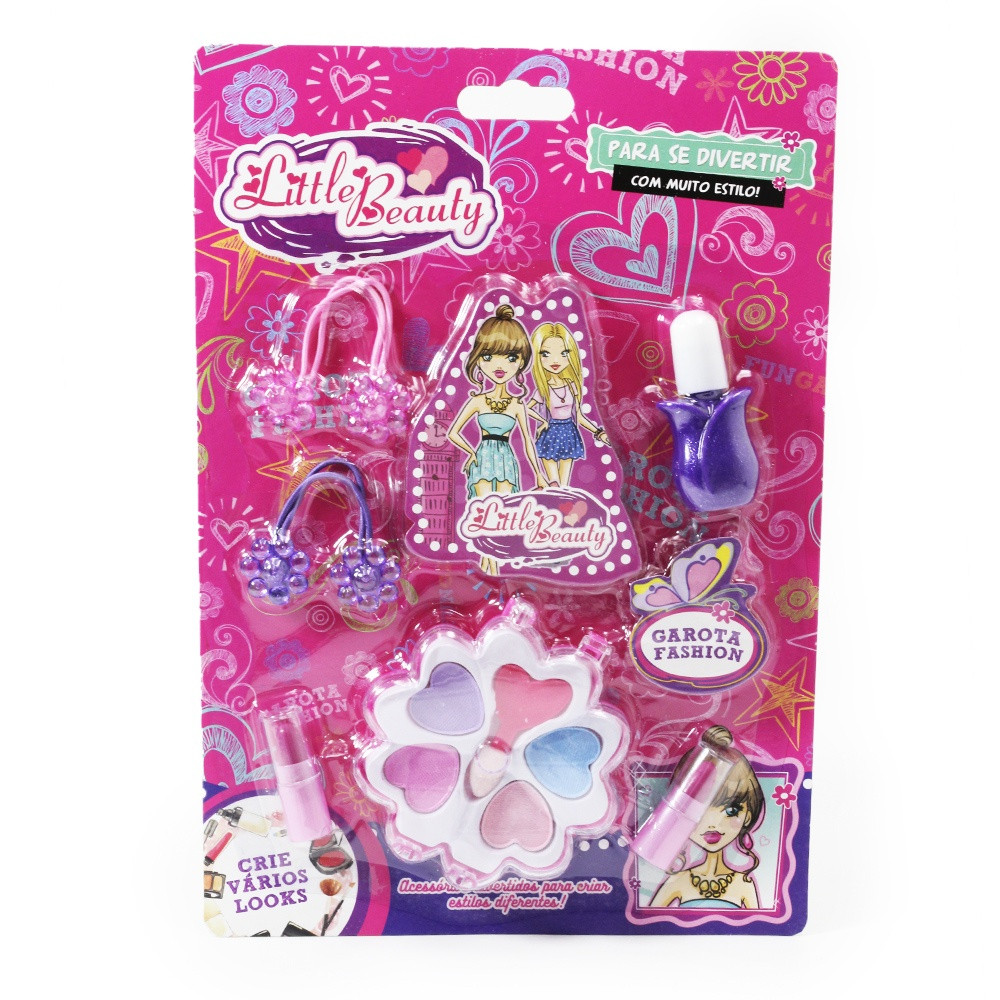 Maquiagem Infantil com Sombra e acessórios Little Beauty