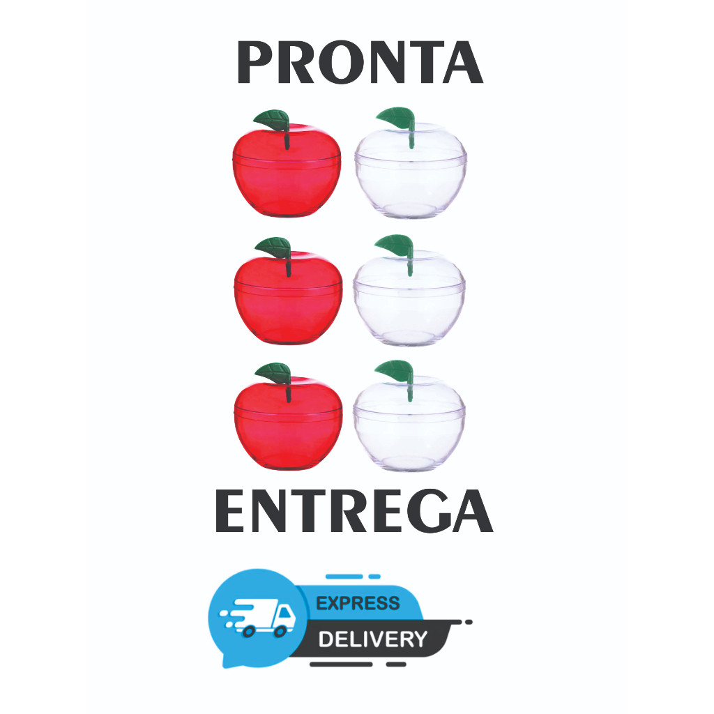 Mini Maçã Acrílica Lembrancinha 20 unidades em Oferta na Shopee