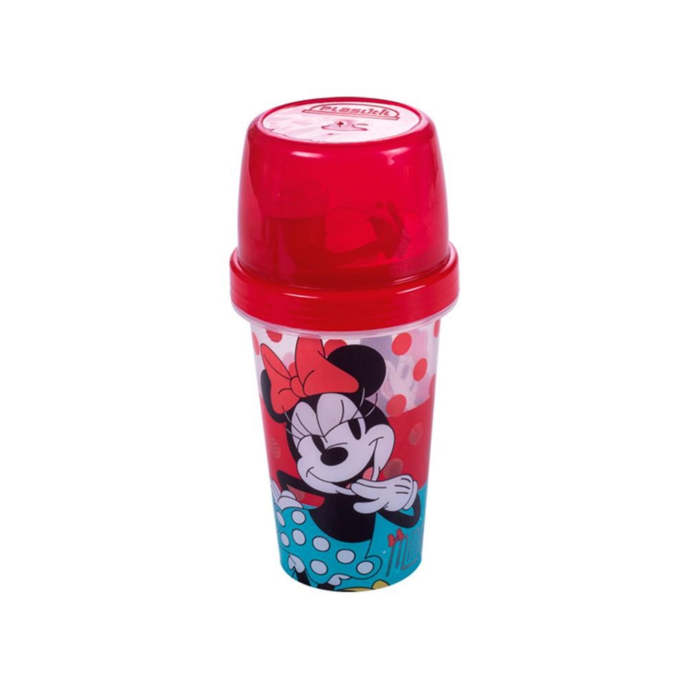 Mini Shakeira Minnie Garrafa Lancheira Passeio Plasútil em Oferta na Shopee