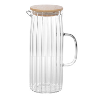 Jarra de Vidro Borossilicato com Tampa em Bambu 1,1L - Wolff em Oferta na Shopee