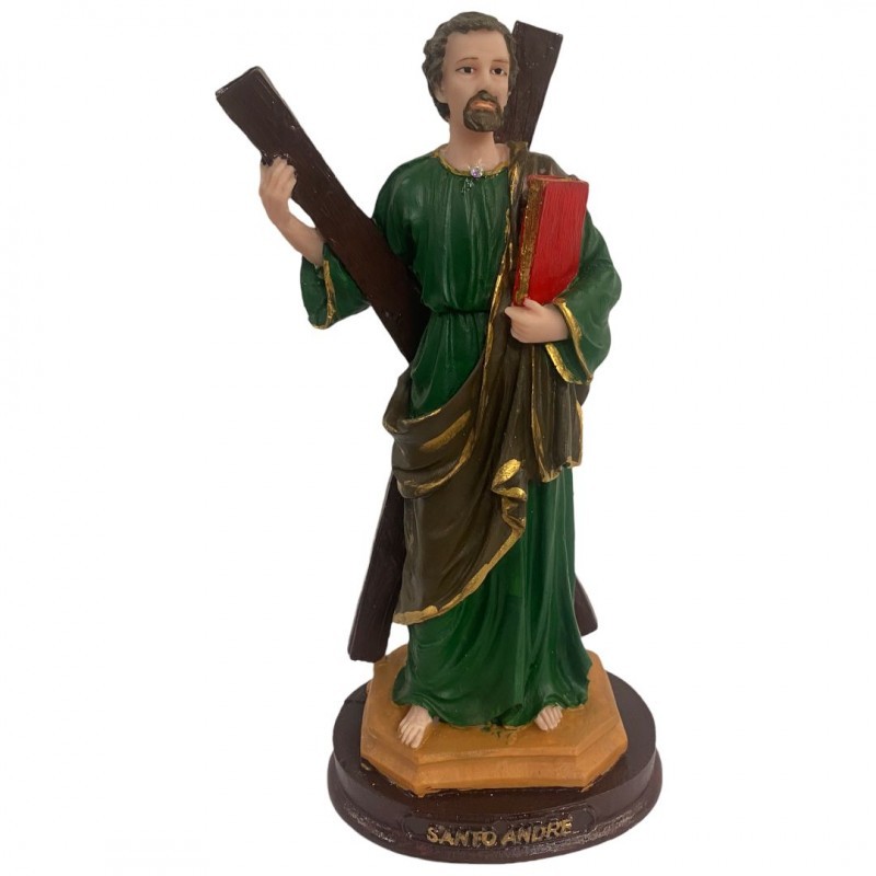 Escultura Santo André 24 cm em Resina