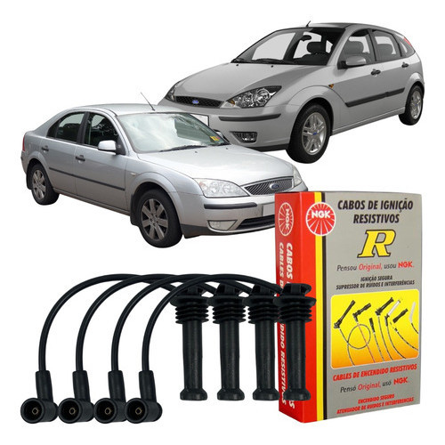 Jogo Cabo Vela Original NGK Ford Focus Mondeo em Oferta na Shopee