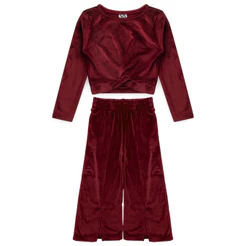 Conjunto Feminino Infantil Nó Veludo