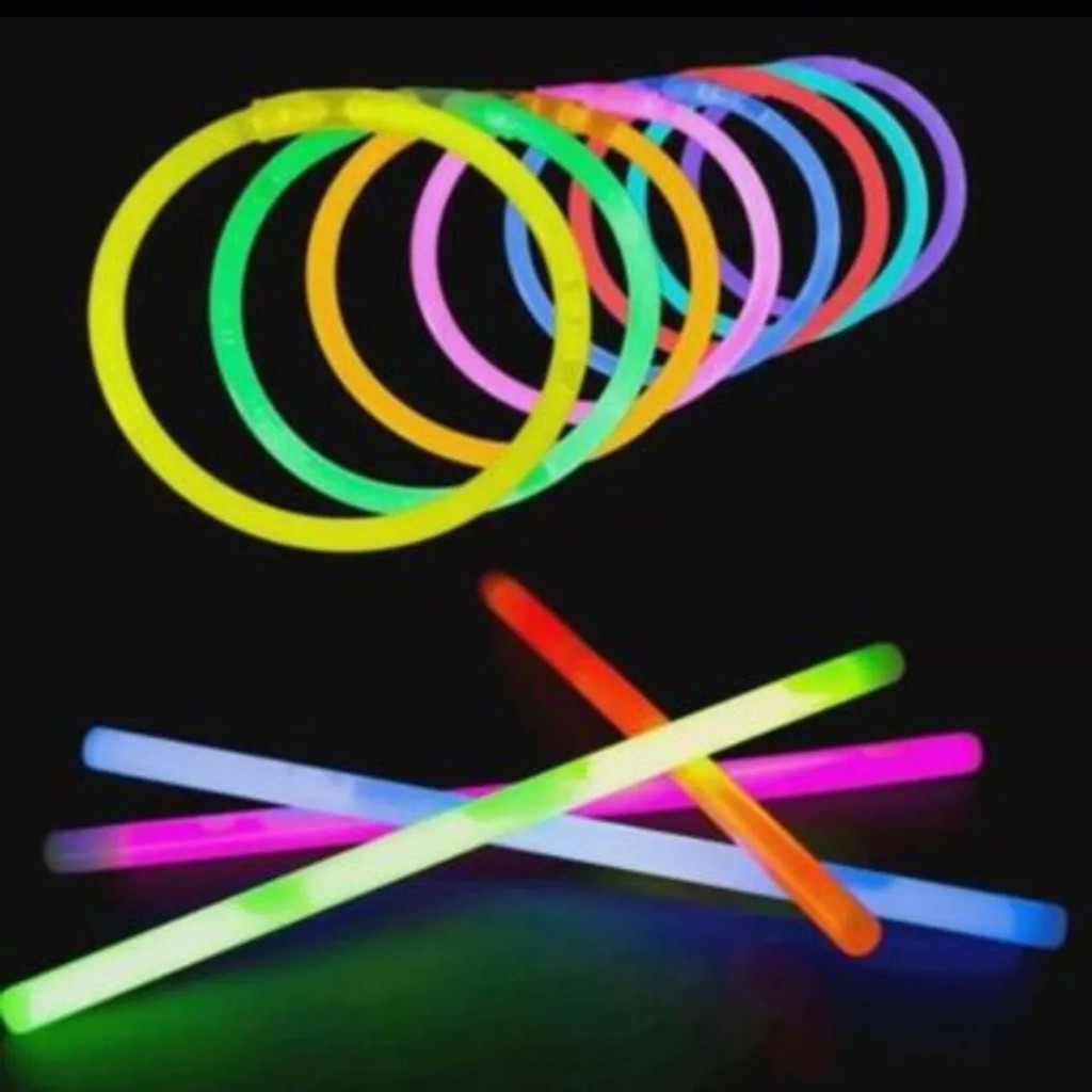Kit 300 Pulseira Neon Alto Brilho Fluorescente Festa Balada Lembrancinha Festa Infantil