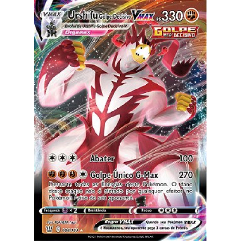 Urshifu Golpe Decisivo-VMAX / Single Strike Urshifu-VMAX (86/163) - Carta Avulsa Pokemon