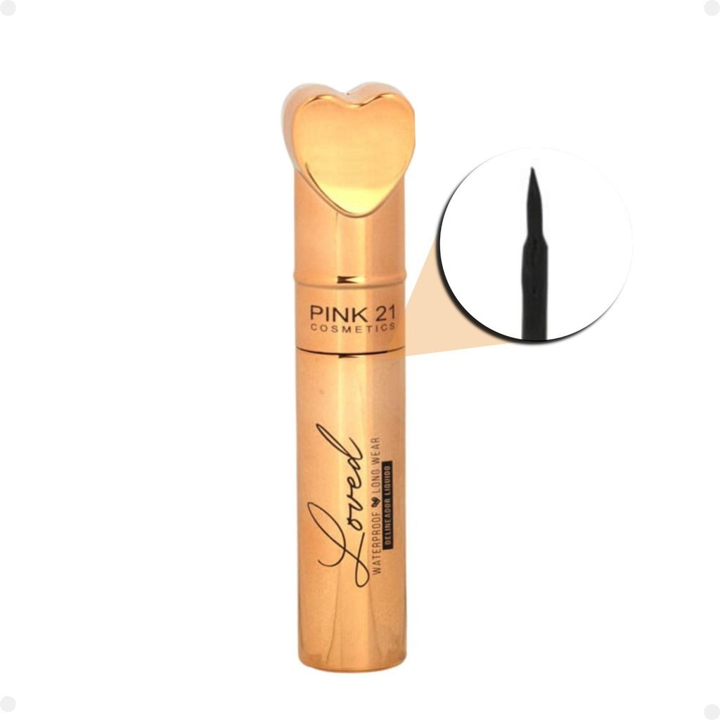 Delineador Líquido Pink 21 Loved A Prova D´água 7ml