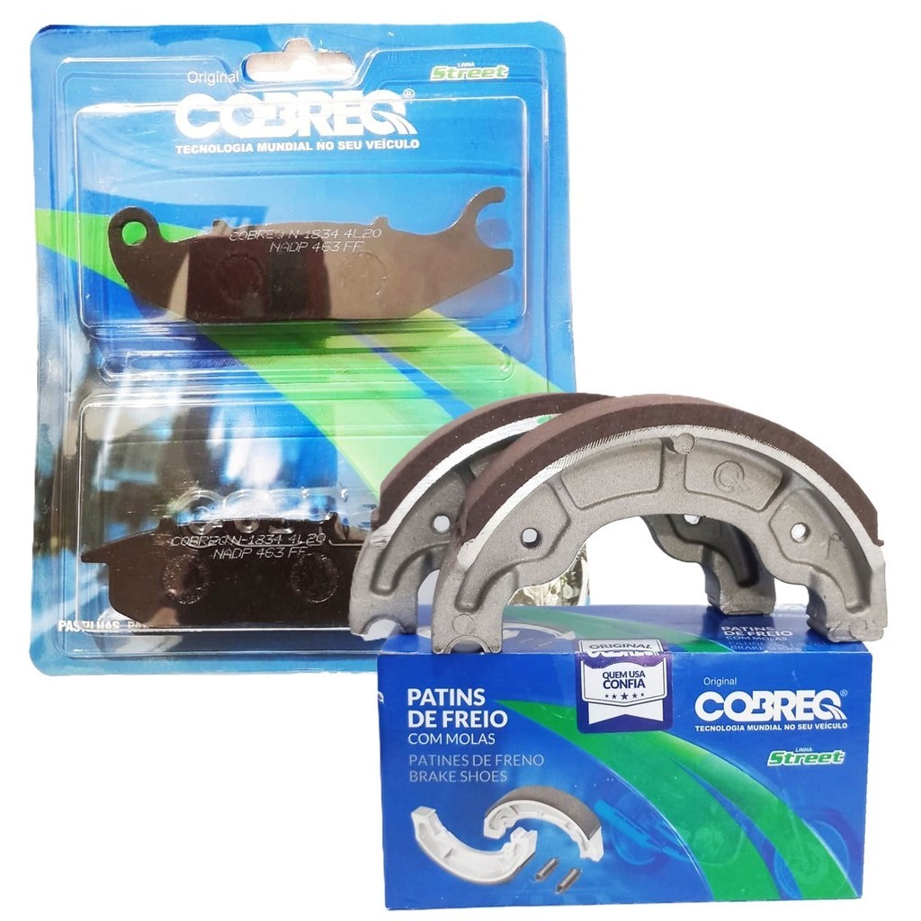 Kit Freio Crosser 150 Sem Abs 2014 A 2018 Pastilha e Lona Cobreq em Oferta na Shopee