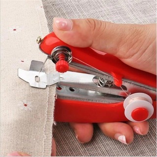 Mini Máquina de Costura Manual Portátil de Mão Compacta Costura Rápida para Reparos em Ro…