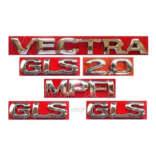 Emblemas Vectra Gls 2.0 Mpfi + Laterais Gls - 1997 À 1999 em Oferta na Shopee