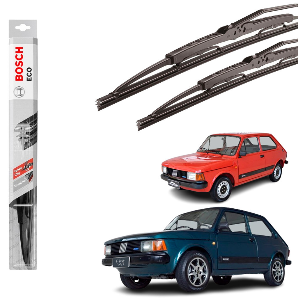 Jogo Palheta Dianteira 147 / Spazio 1976 A 1987 Limpador Prabrisa Original Bosch Eco em Oferta na Shopee