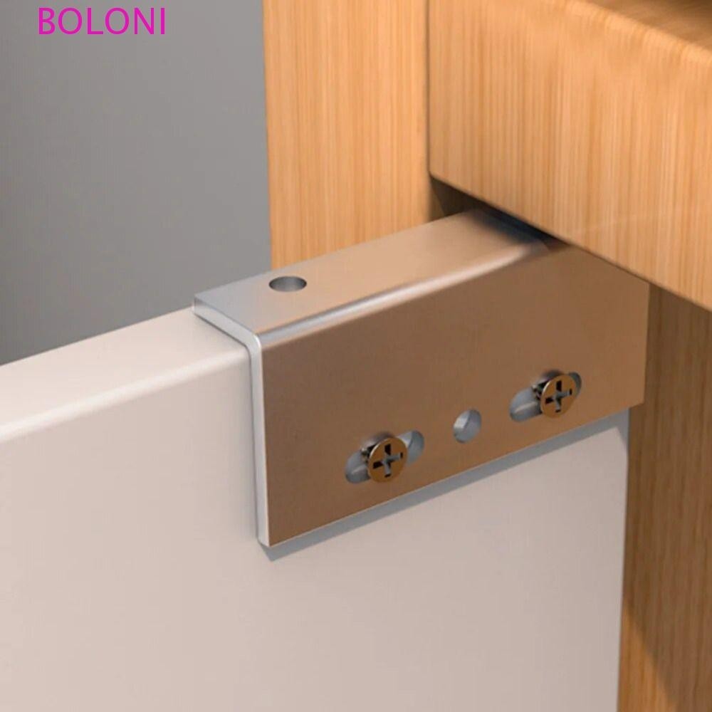 BOLONI 2 Peças De Eixo Oculto , Dobradiças Pivô Multifuncionais Pretas/Prateadas , Clipes ...