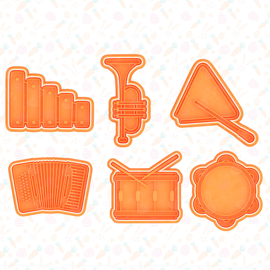 Cortador de Biscoitos em Formato  INSTRUMENTOS MUSICALES