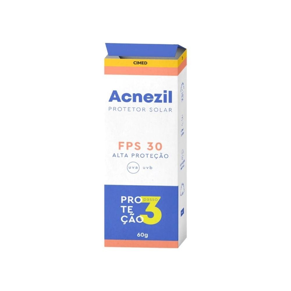 Protetor Solar Acnezil FPS30 60g em Oferta na Shopee