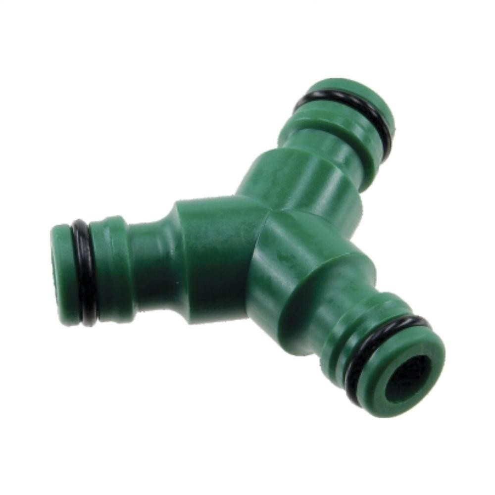 Kit 4 Conector Triplo Engate Rápido p/Mang.Plástico 1/2"