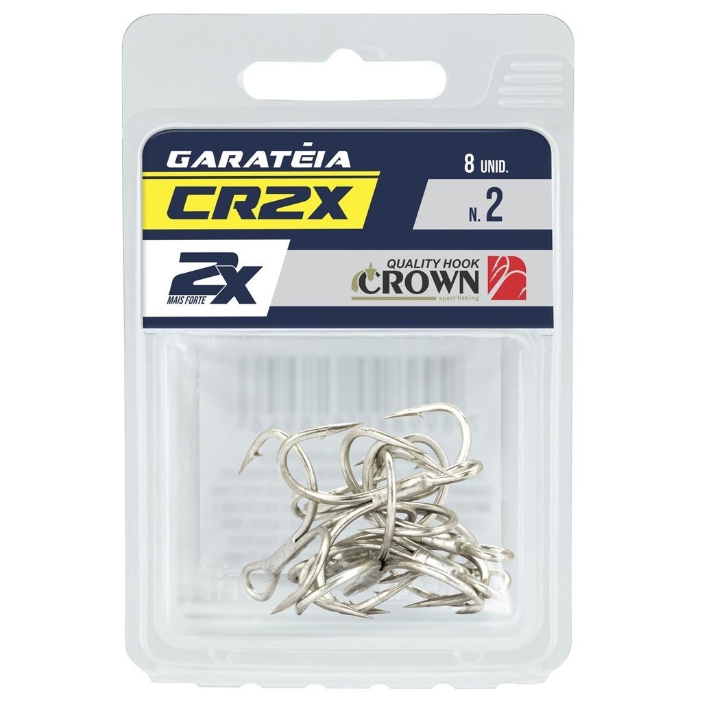 Garatéia CR2X NIQ. Nº2 c/ 8 Un - Crown - Sports & Outdoors