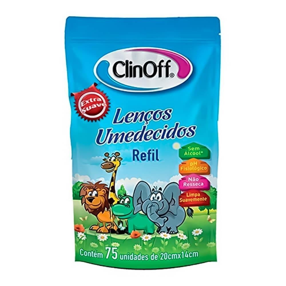 LENÇOS UMEDECIDOS REFIL COM 75 UNIDADES em Oferta na Shopee