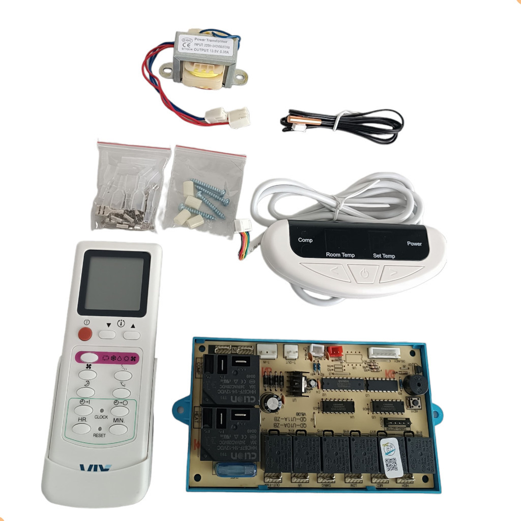 Placa Universal para Ar condicionado Piso Teto e Janela Com Led e Controle Remoto 220V