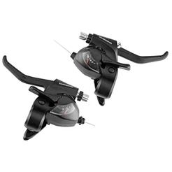 PAR ALAVANCA CÂMBIO/FREIO SHIMANO TOURNEY ST-EF41 EZ FIRE V-BRAKE OU DISCO MECÂNICO - 3X7V