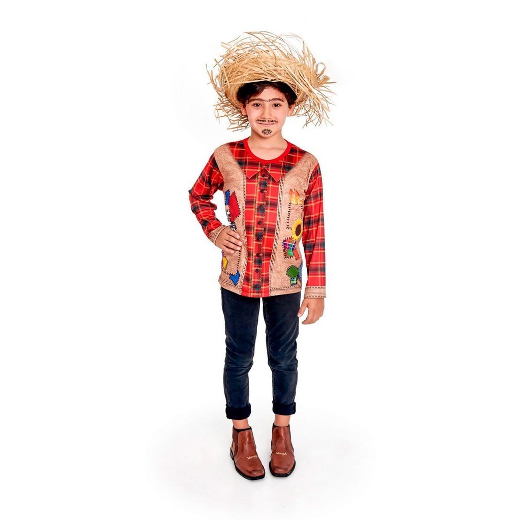 Camisa Xadrez Festa Junina Infantil pra Menino Blusa Quadriculada Manga Longa de Frio Dança Escola Quermesse Quadrilha em Oferta na Shopee