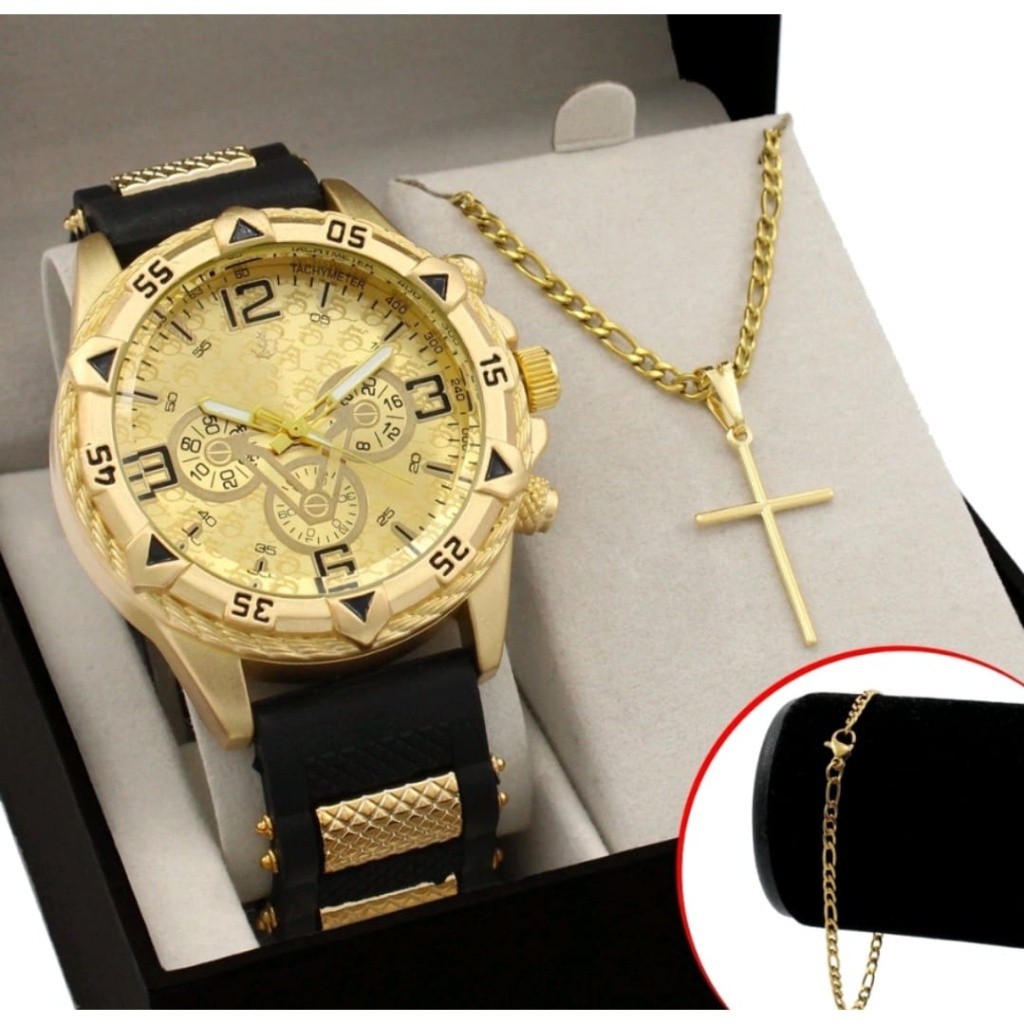 Relogio Original Masculino Banhado 18k *** em Oferta na Shopee