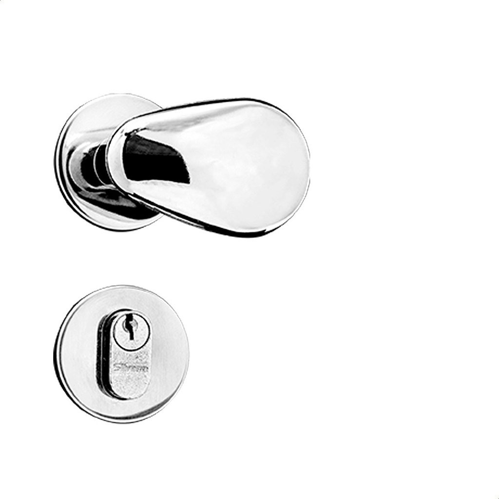 Fechadura Externa Silvana 1400 Golf 40mm Cromado - Home & Living