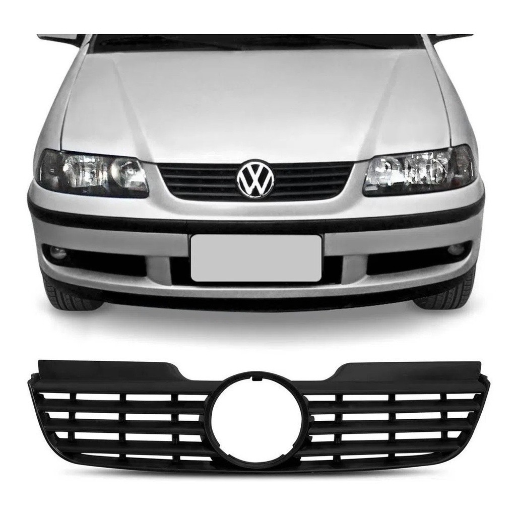 Grade Frontal Radiador Preta Vw Gol Parati Voyage G3 Fase 1