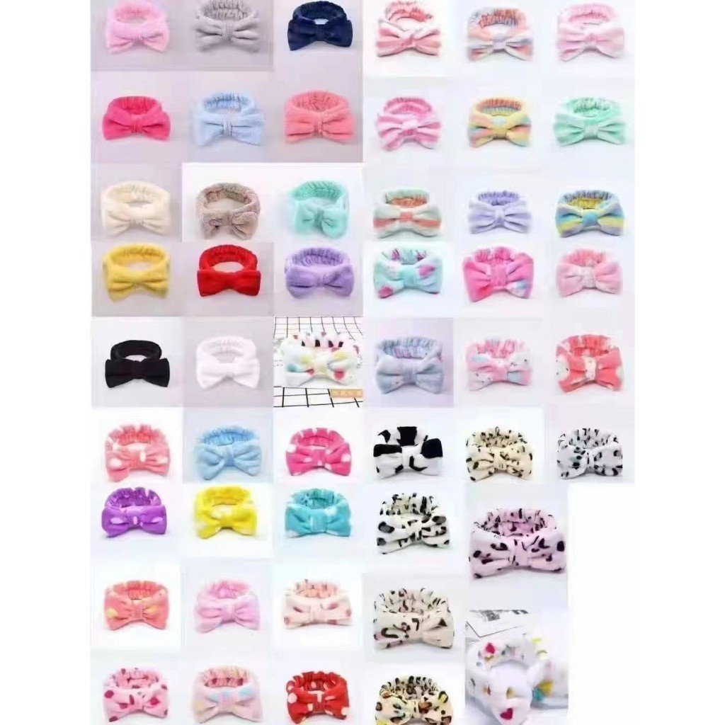 KIT 12 Unidades Faixa de Laço Maquiagem Makeup Tiara Cabelo Rosto Limpo faixa para maquiagem-YOUYI em Oferta na Shopee